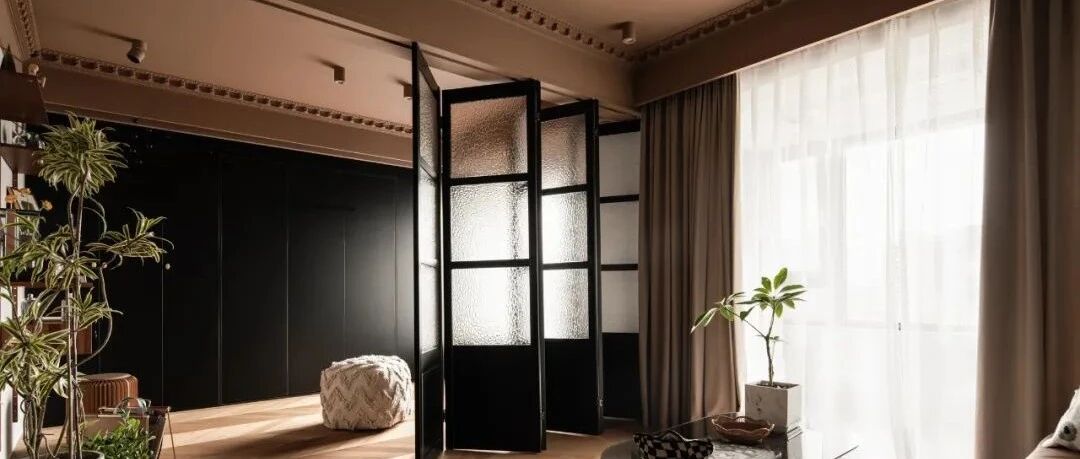 98㎡三房改一房，主卧套间、开放式功能房...复古色调暖阳般的舒适居所!