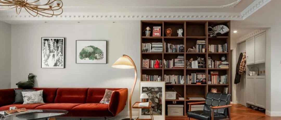 110㎡中古风，读书区、双开门...艺术与浪漫的碰撞！