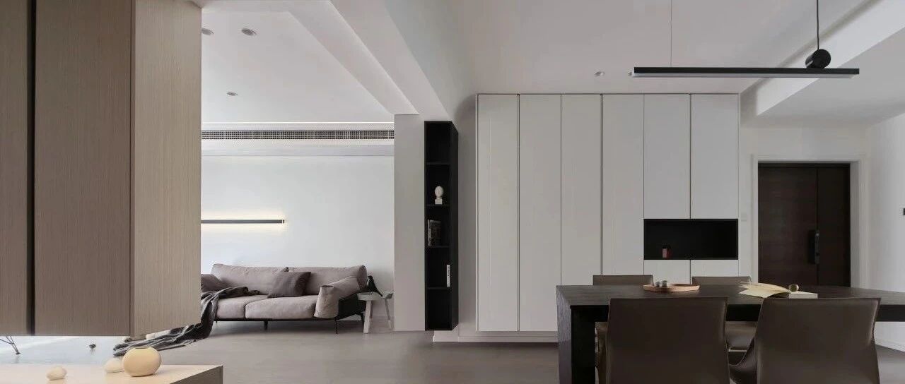 129㎡现代风格，悬空隔断、流动的光影...堆砌出整洁有序的环境！