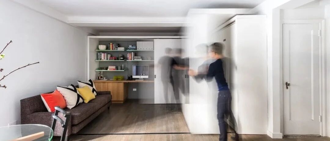 36㎡小公寓改造，滑轨墙柜+旋转电视，麻雀虽小五脏俱全！