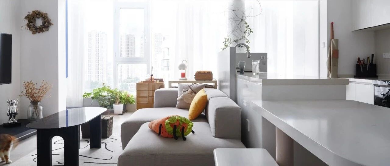 100㎡简约纯白风，次卧部分挑空，一二楼联系更紧密！