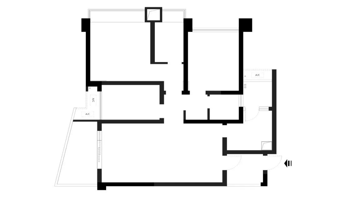 109㎡設計師的家，黑白灰、金屬+淺粉色，沉穩靜謐，一個人住簡直太棒！ 家居 第4張