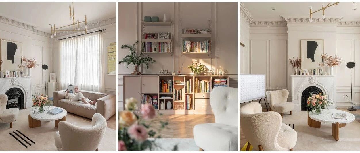 300㎡法式宅，奶油白+焦糖棕，冬日最佳CP！