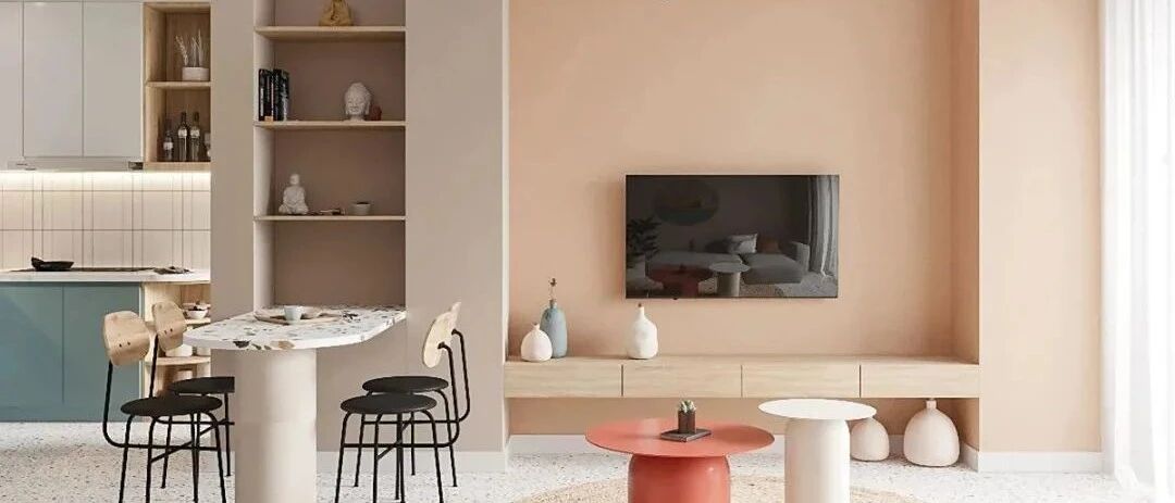 62㎡小宅设计，巧用莫兰迪配色，太高级了！