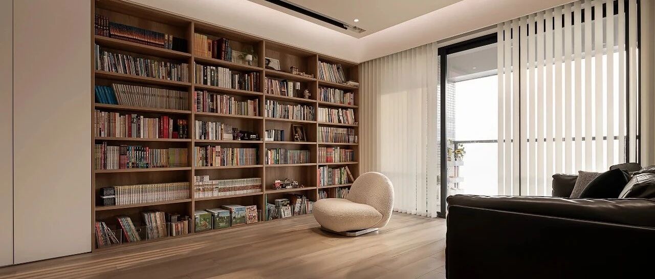 深圳屋主买下136㎡公寓，LDK、整排书墙、观景落地窗...把“图书馆”搬回家！