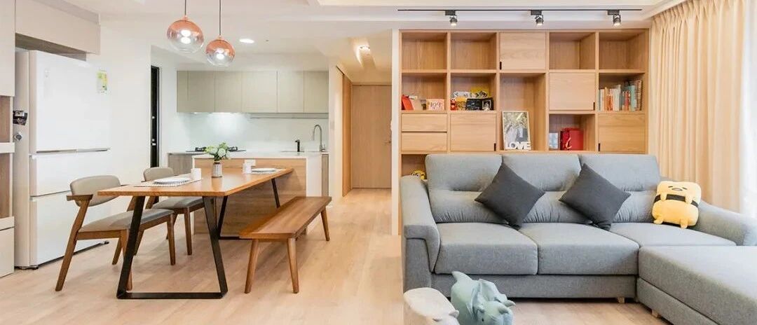 82㎡“原木风”的家，自然北欧＋日系无印糅合，舒适实用！