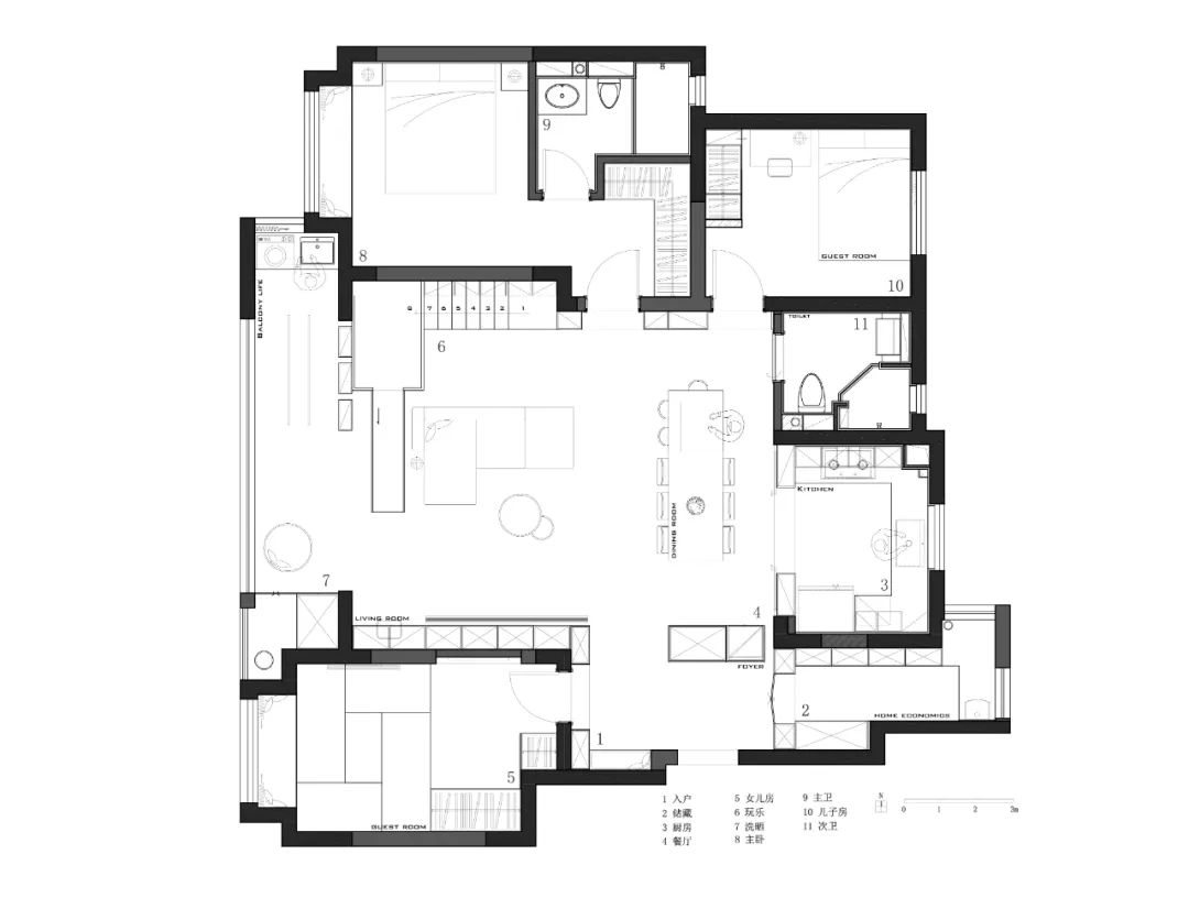 130㎡住一家四口，把遊樂場搬回家，打造夢幻親子宅！ 家居 第5張