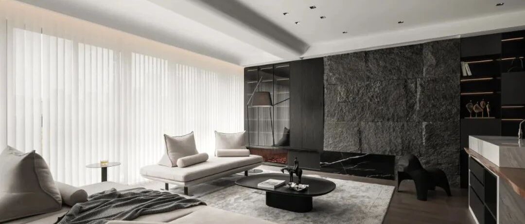 97㎡现代都市空间，质简大气的黑白灰，高级又不失温暖的气氛！