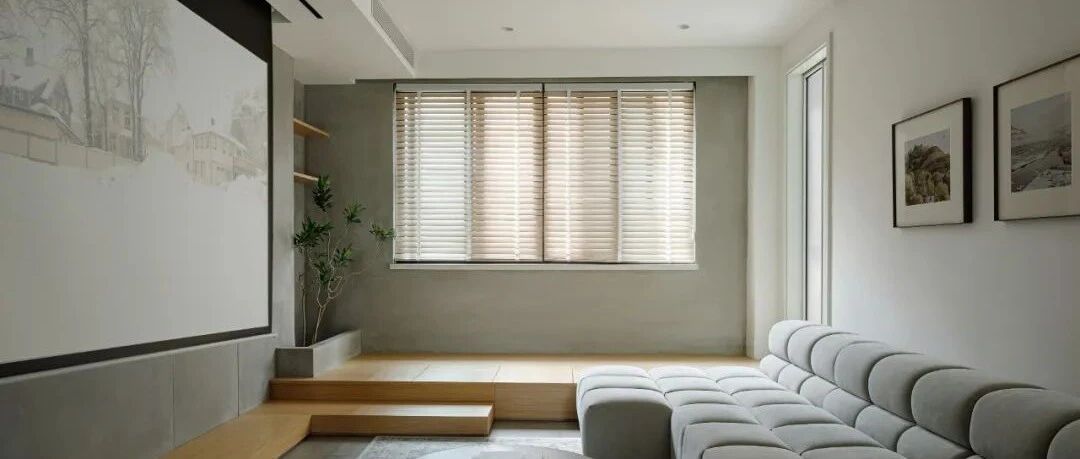 105㎡自然质感的家，跳脱出复杂的配色，更纯粹的空间表达！