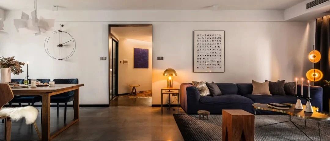 185㎡摩登现代风，大理石、黄铜+温润木质元素，打造理想“避世所”！