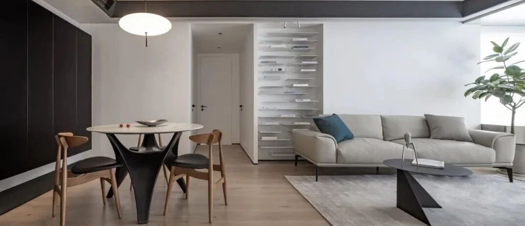 122㎡教师的家，4米长书桌+悬浮书架，“性冷淡风”朴素却实用！