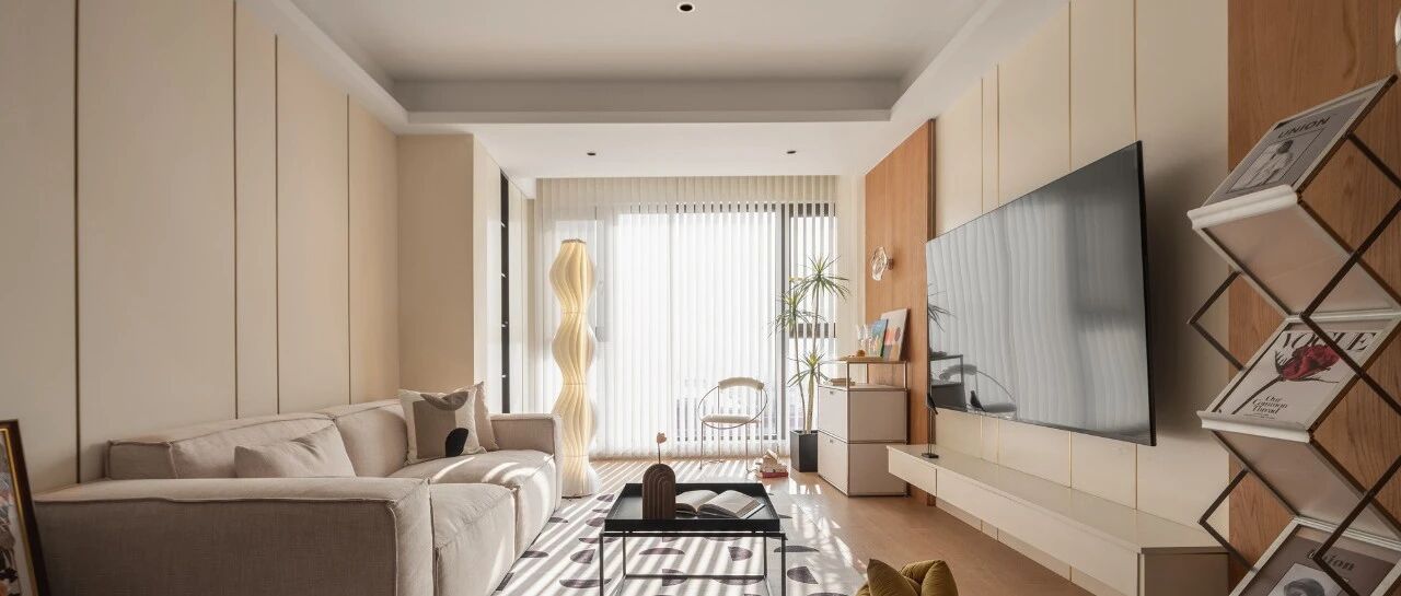 棉花糖色的温柔与木材的温润感，让空间回归最纯粹的舒适与自在！