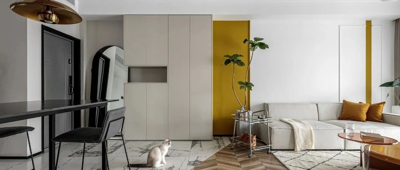 90㎡旧房改造，斜面拼接、中岛+高台面...反差空间里的惬意自在！