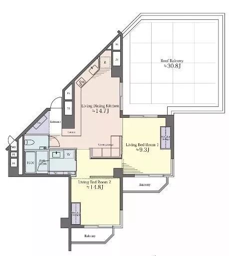 76㎡日式現代風公寓， LDK 一體化，打破空間限制，造出放鬆舒適的家！ 家居 第3張