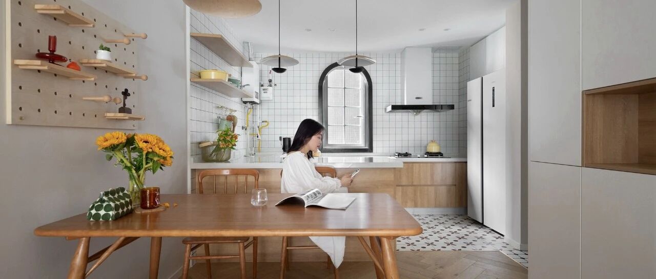 年轻夫妻的100㎡婚房，绿植、秋千、花...空间灵动且无束缚！