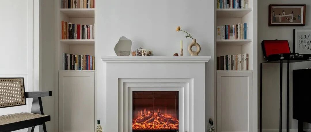 79㎡混搭风的家，白鹭色、壁炉..理想生活，被自己喜欢的东西包围!