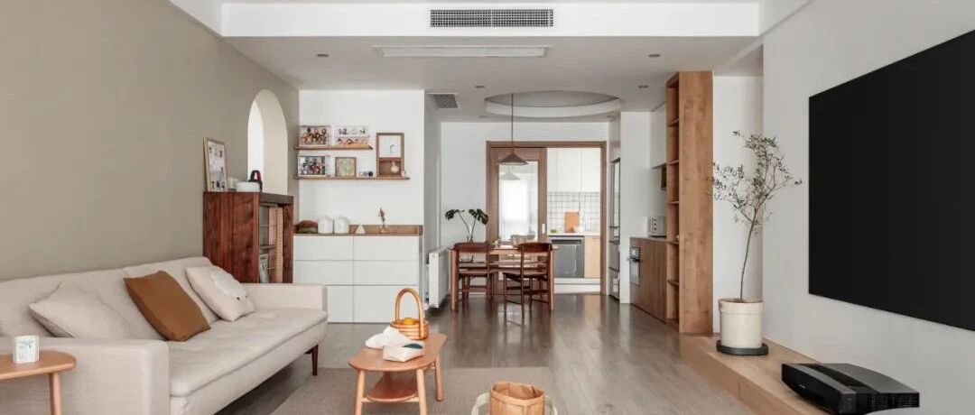 140㎡二手房改造，菩提黄、花砖、拱形、原木...如秋般温暖！