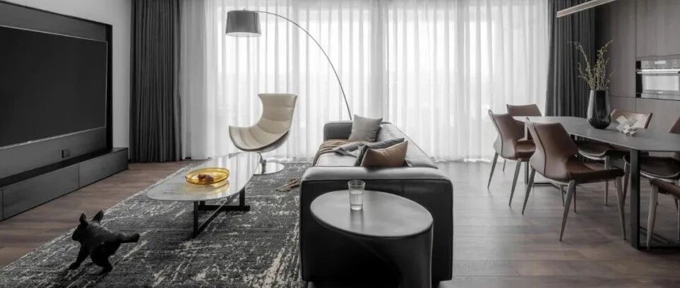 150㎡舒适现代风，打造集书房、观影、游戏于一体的时髦空间