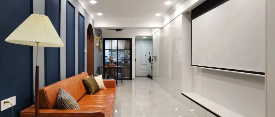 80㎡学区房改造，深浅蓝色搭配，8㎡厨房...三代同堂也不拥挤！