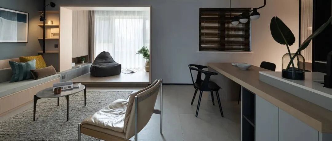 101㎡精装房改造，LDK一体化、洄游动线、卡座代替沙发...她家摩登又温暖！