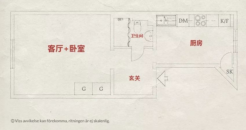 36㎡復古風小公寓，麻雀雖小五臟俱全，一個人住，高級又精致！ 家居 第4張