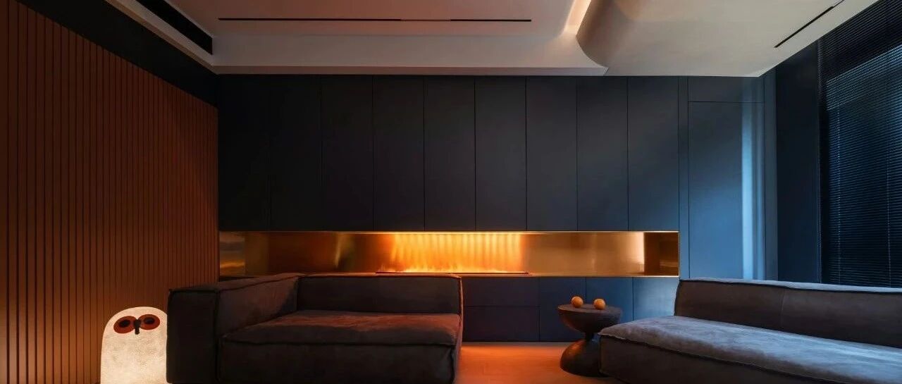 年轻夫妻买下190㎡，橙色和灰蓝的冷暖碰撞，沉稳中的灵动！