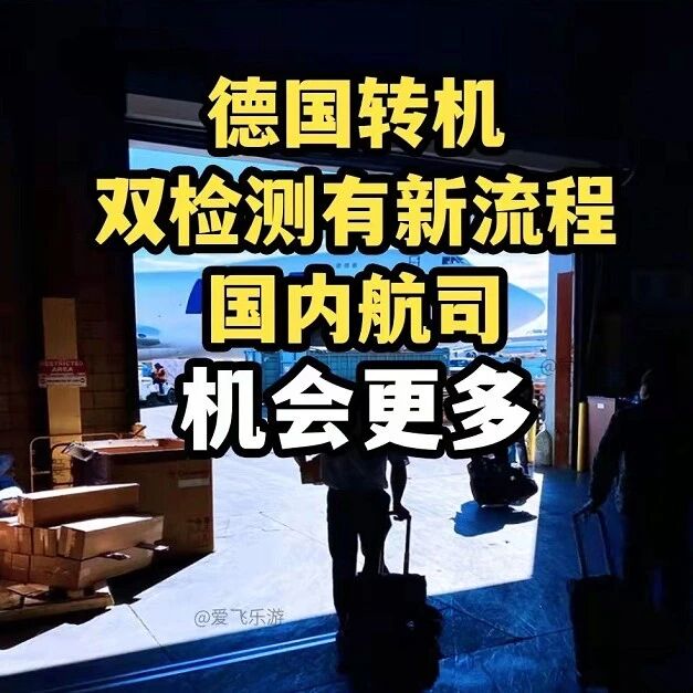 德国转机双检测有新流程，国内航司机会更多