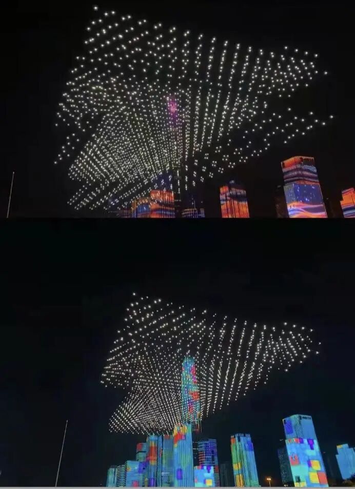 探秘2022架無人機(jī)如何讓深圳“飄雪”的圖2