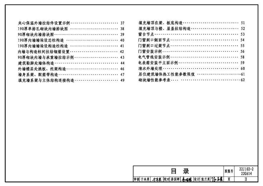 新图上市 | 22J102-2 22G614《混凝土小型空心砌块填充墙建筑、结构构造》