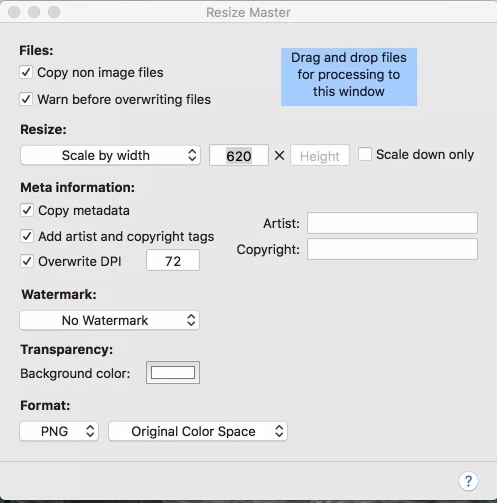Resize Master，Mac 上轻量免费的图片压缩工具 | App+1