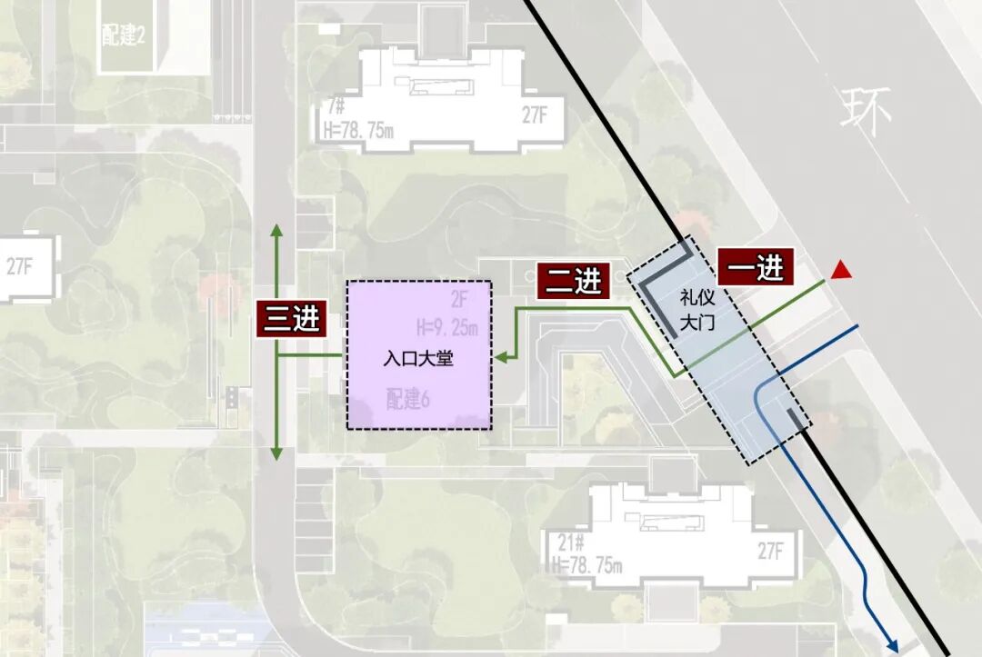 社区入口大堂,品质颜值担当