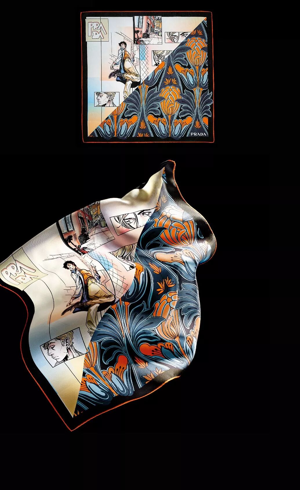 prada普拉达pradafoulard丝巾系列