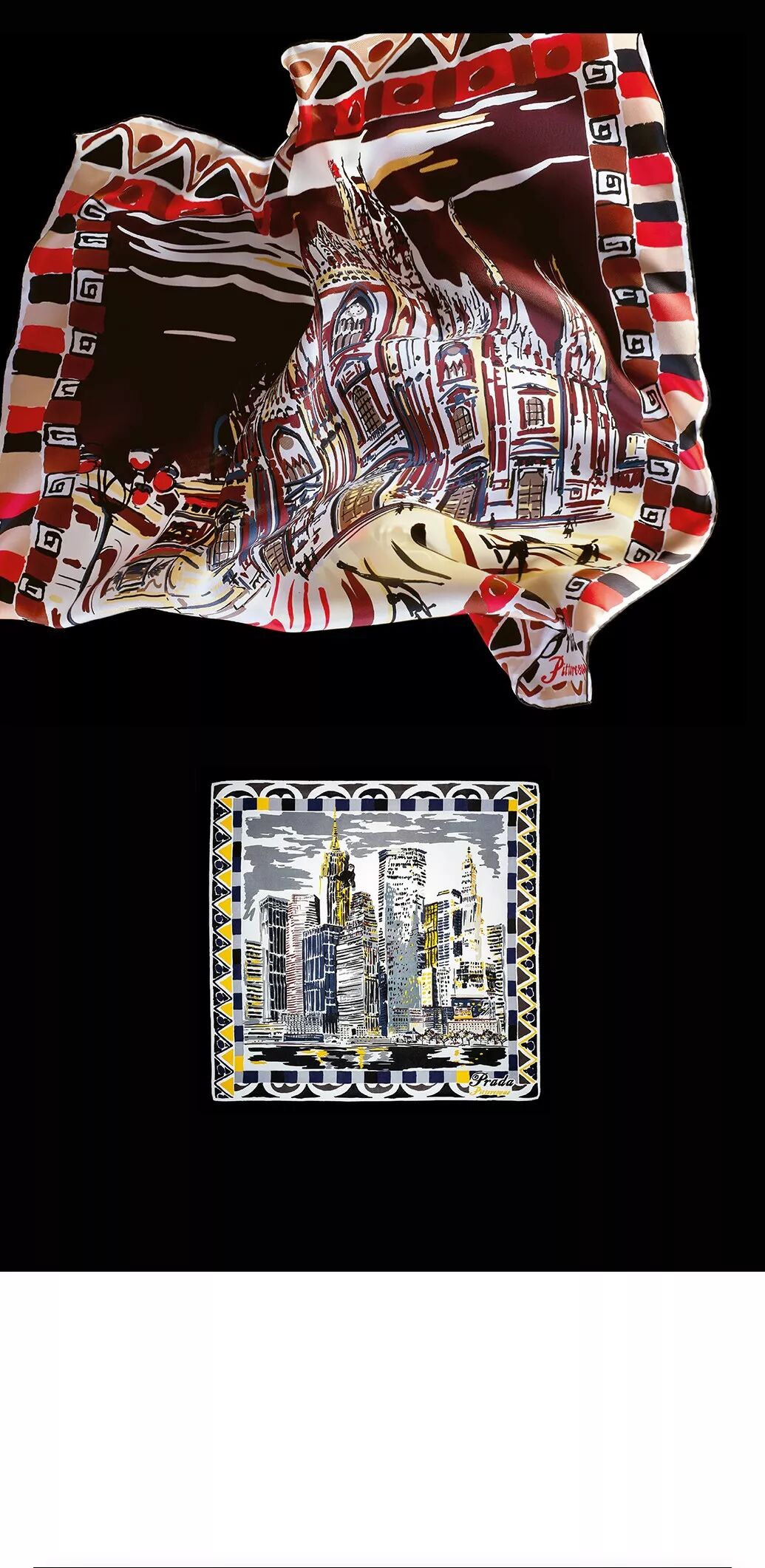 prada普拉达pradafoulard丝巾系列