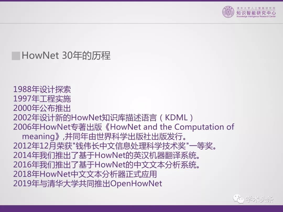 HowNet知識系統共同發明人董強：THUKC語言與常識知識庫——OpenHowNet