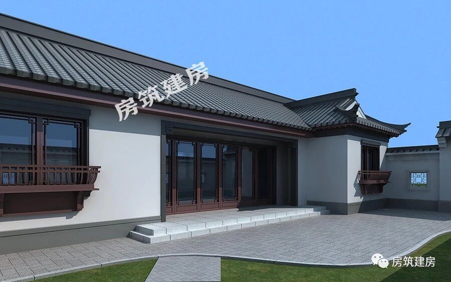 别墅设计：一层三合院，为什么人们都钟爱它？