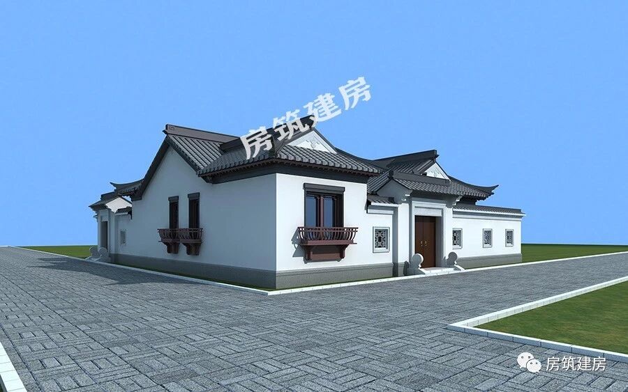 别墅设计：一层三合院，为什么人们都钟爱它？