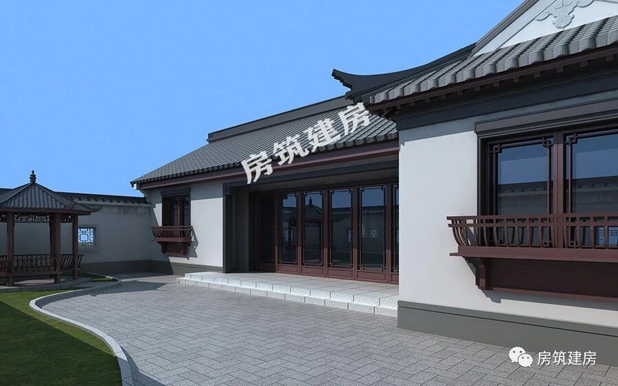 别墅设计：一层三合院，为什么人们都钟爱它？