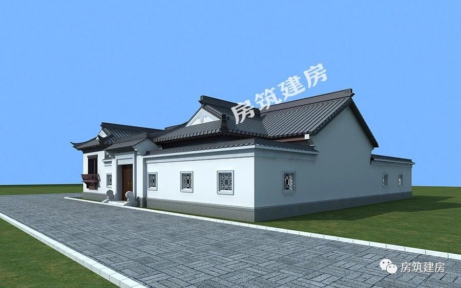 别墅设计：一层三合院，为什么人们都钟爱它？