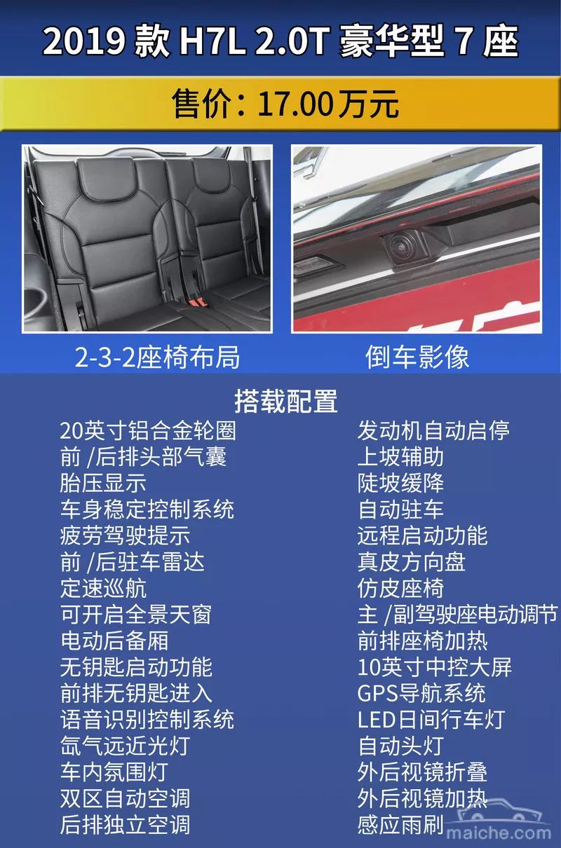 與哈弗H6同父不同命 2019款哈弗H7購車手冊 汽車 第12張