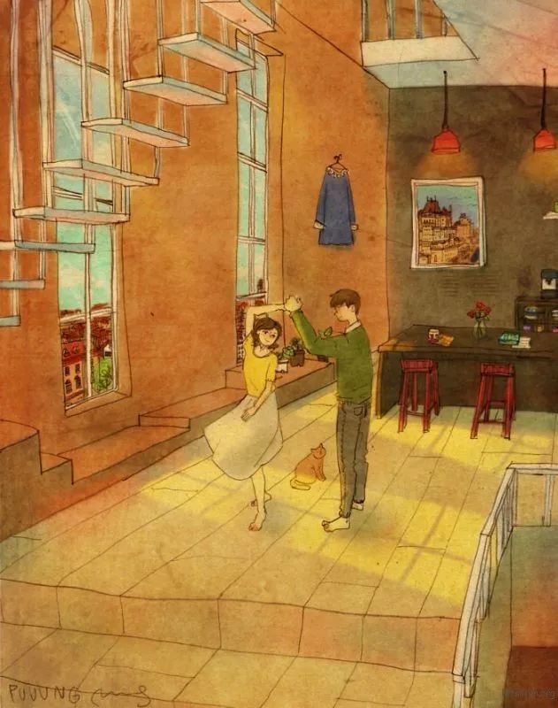 如何認識新朋友？  Love is…？暖心的戀人插畫，讓你重溫愛情中那些微小的幸福 情感 第15張