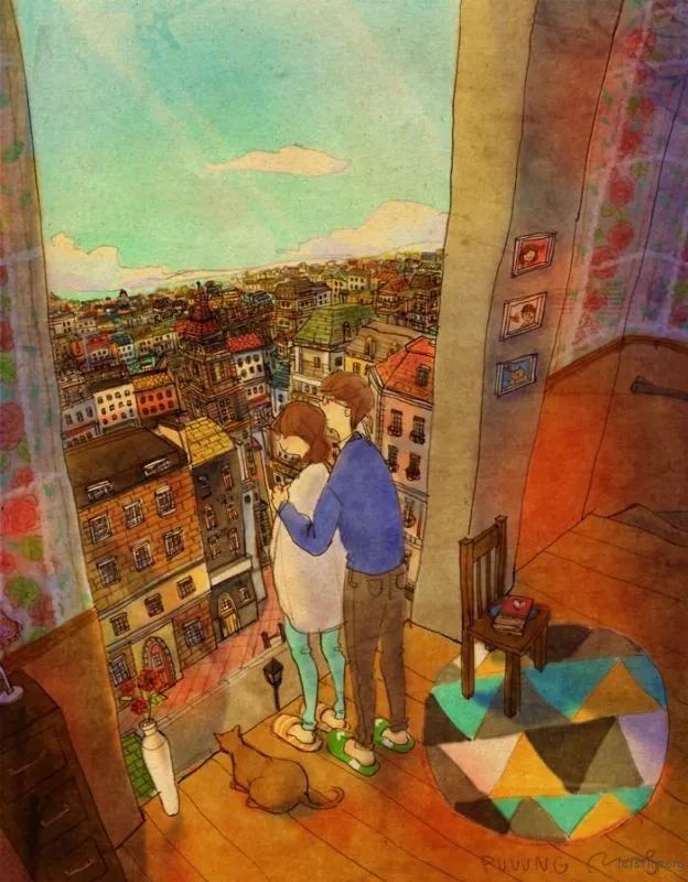 如何認識新朋友？  Love is…？暖心的戀人插畫，讓你重溫愛情中那些微小的幸福 情感 第19張