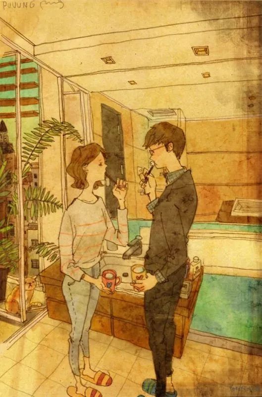 如何認識新朋友？  Love is…？暖心的戀人插畫，讓你重溫愛情中那些微小的幸福 情感 第30張
