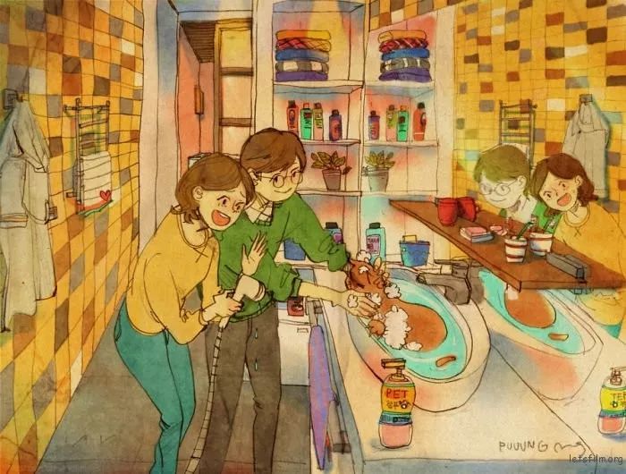 如何認識新朋友？  Love is…？暖心的戀人插畫，讓你重溫愛情中那些微小的幸福 情感 第22張