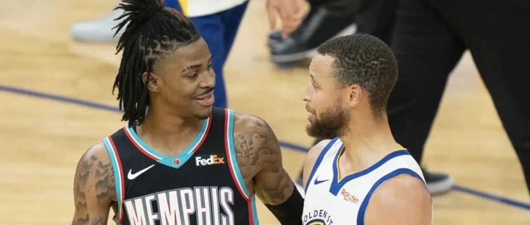 库里得往后稍稍！莫兰特太猛了！