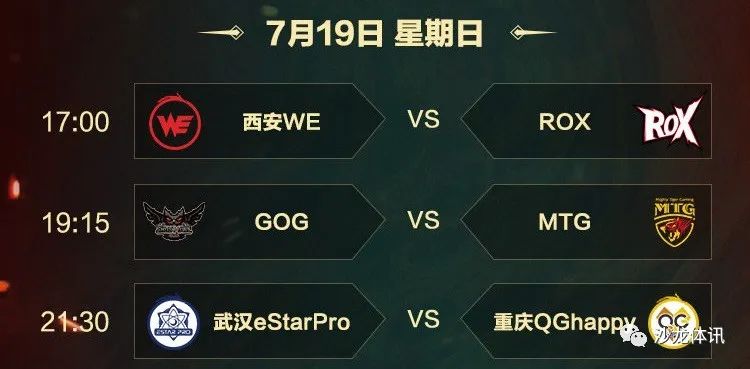 年王者荣耀世界冠军杯7月19日前瞻预测 娱乐新闻
