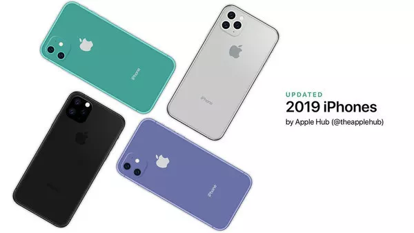 iPhone 2019系列渲染图(图源@theapplehub)