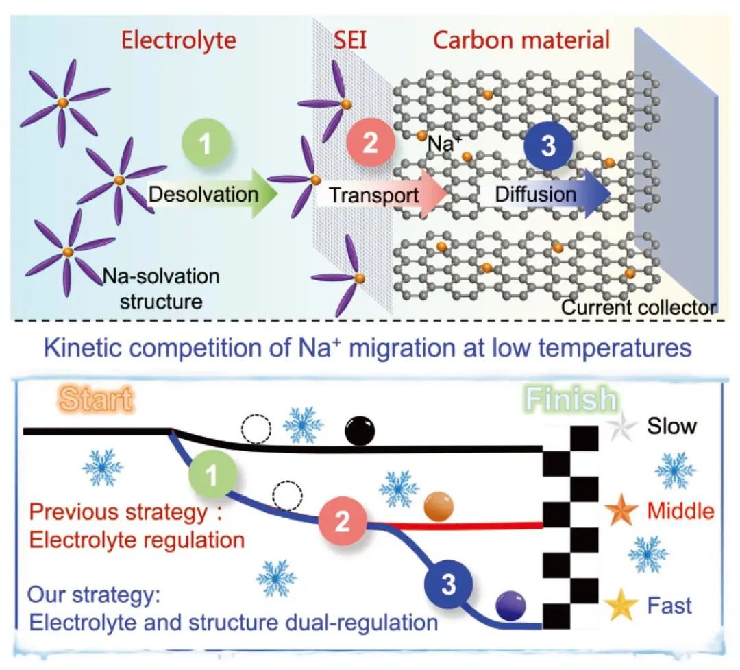 【计算+实验】AEM：增强超低温钠离子混合电容器负极侧Na+迁移动力学