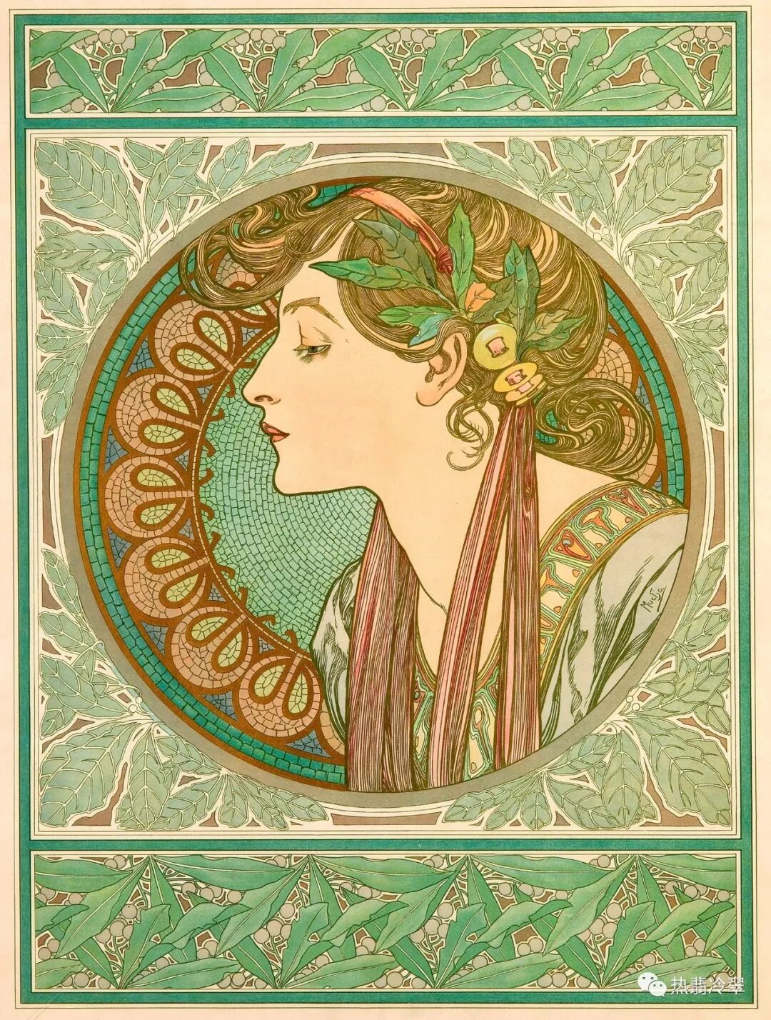 《音乐寓言》1898年穆夏的作品先介绍到这里,他后期绘画风格大变,将在