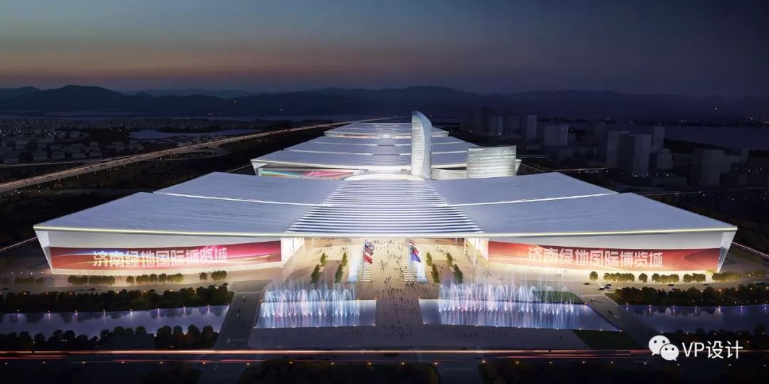 VP设计助力泉城世界级地标建筑--中国济南.绿地国际博览城会展中心