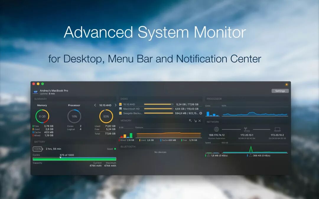 【Mac软件】iStatistica 4.4 系统监控工具免激活下载